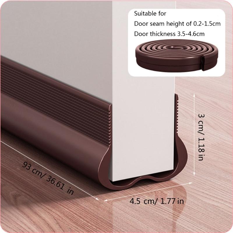 Door Seal Strips Easy to Install Door Bottom Seal Door Soundproofing Strips Suitable for Soundproofing & Weatherproofing