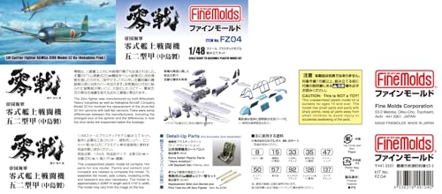 Fine Molds Skala 1/48 Japansk Keiserlig Marine Zero A6M52 Type 52A (Laget av Nakajima) Plastmodell FZ04 (Fly)