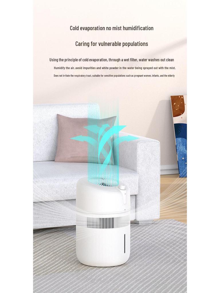 Nobico 4L Cool Mist Humidifier with Negative Ion Air Purifier, Large Capacity & Washable