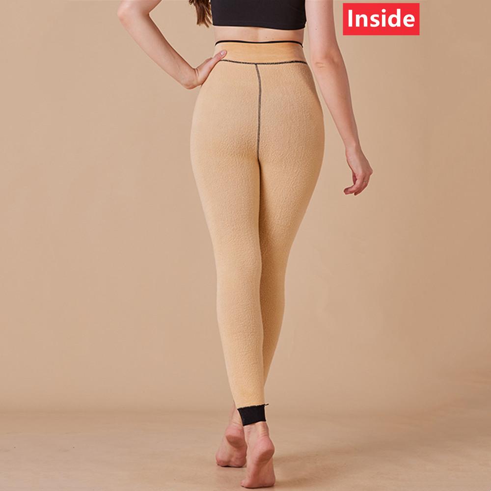 Women's Thermal Fleece Lined Tights, Winter Warm Footed Leggings