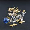 Fokart Handgefertigte Glasarbeit, Feng Shui-Arbeit, Glückskugel, Drache, 5,1 cm