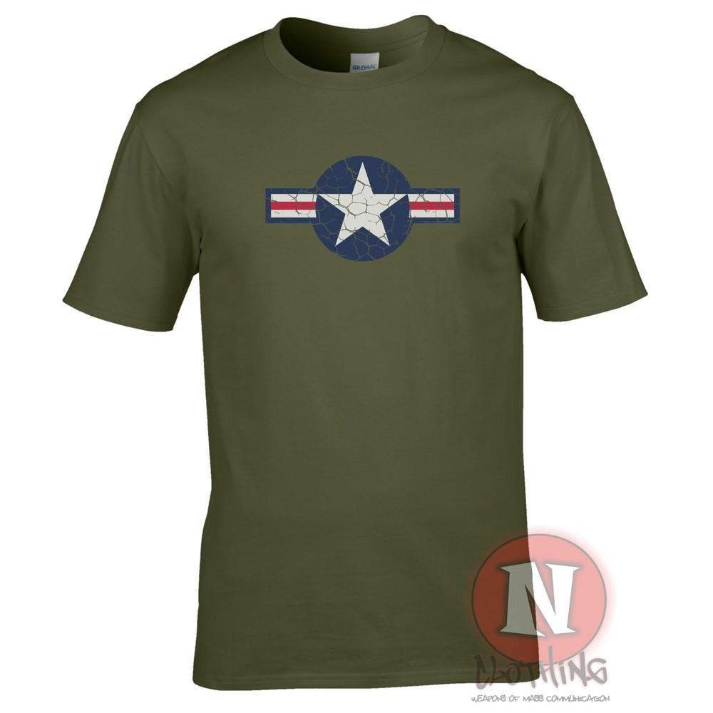 Zweiter Weltkrieg USAAF Logo T-Shirt Flying Fortress P51 Mustang P38 P47 P40 US Army Airforce