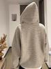 American Retro Korean-Style Women's Hooded Striped Cardigan - Autumn Loose Fit