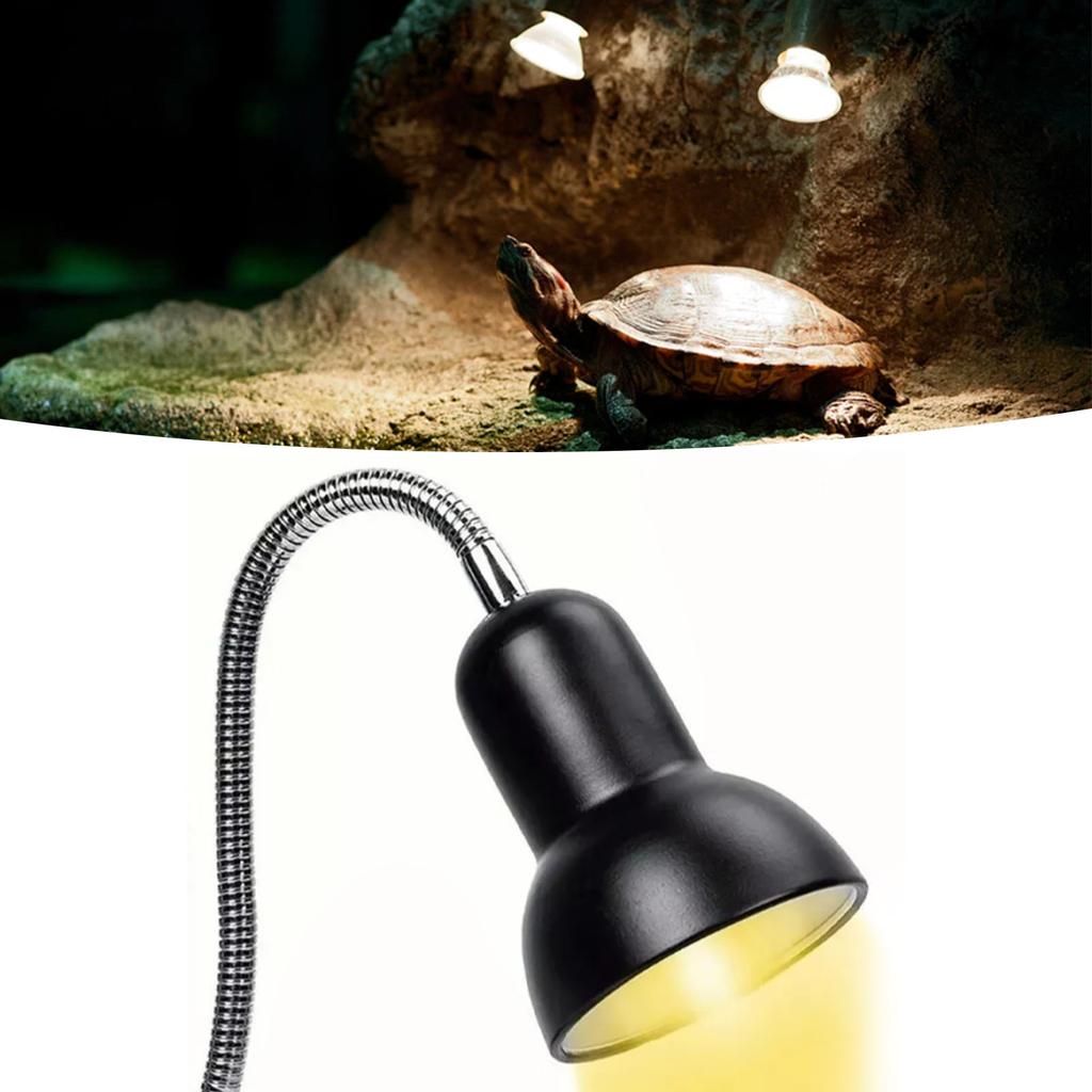 Reptilien Klemm-Wärmelampe Helligkeit Einstellbar Flexibles Reptilien Heizlicht für Reptilien Schildkröte