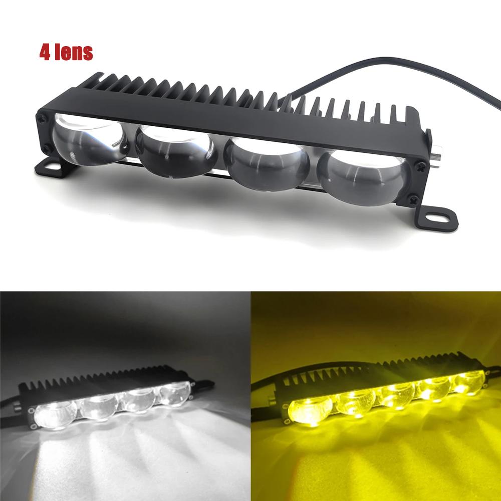 LED Headlight Bumper Fog Lamps Projector Lens Car Grill Light Work Light Mini Driving Light Auxiliary Lights For Off Road Use