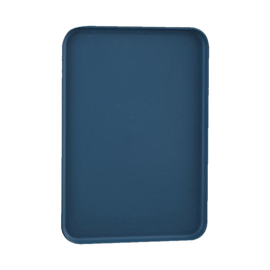 

Многоразовый Большой Поднос Вместительный Сервировочный Пластиковый Практичный Пищевой Поднос для Хранения для Дома S темно-синий