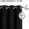 Pack Of 1 Room Divider BlackOut Curtain for Living Room, Noise Reduction Curtain with Anti-Rust Grommet Top Blackout Curtain