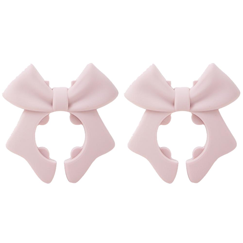 1/2/3Pcs Silicone Spoon Holder Bow Heat-Resistant  Anti-Scalding Utensil Holder Bow Spill Stopper for Spoon Cooking Utensil