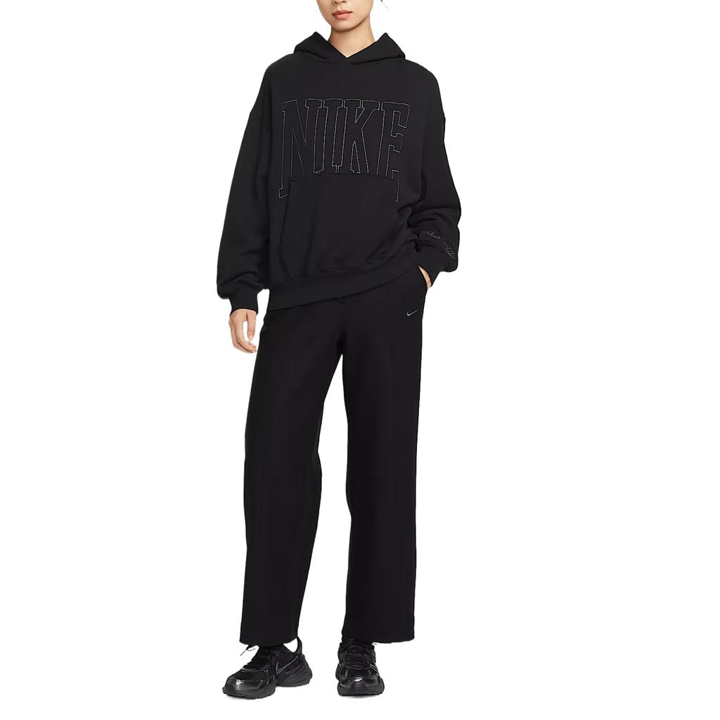 Nike Sportswear Solid Color Fleece Hidden Zipper Casual Pants Women bottoms HV5142-010