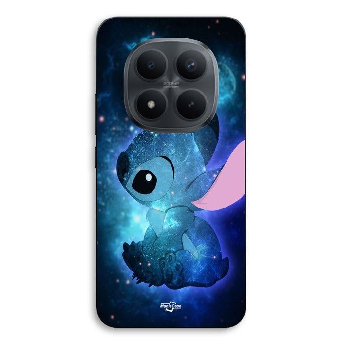 Hülle - MANIACASE - Xiaomi Redmi Note 15 Pro Plus 5G - Silikon TPU - Motiv Stitch blau - Schwarz schwarz