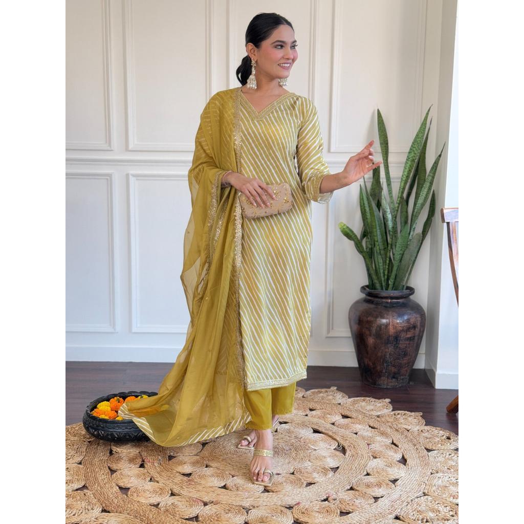 Indian Designer Top Tunic Kurti Pant Dupatta Set Women Party Wear Salwar Suit SC-2269