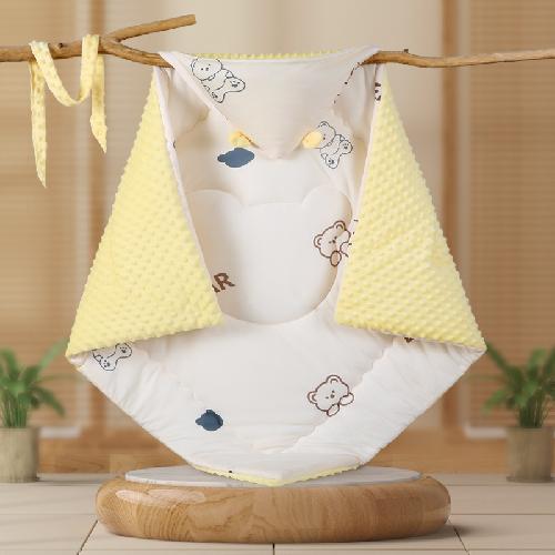 Autumn and Winter Thicken Warm Baby Swaddle Blanket Wrap Soft Cotton Quilt Newborn Bedding Cute Cartoon Newborn Accessories New
