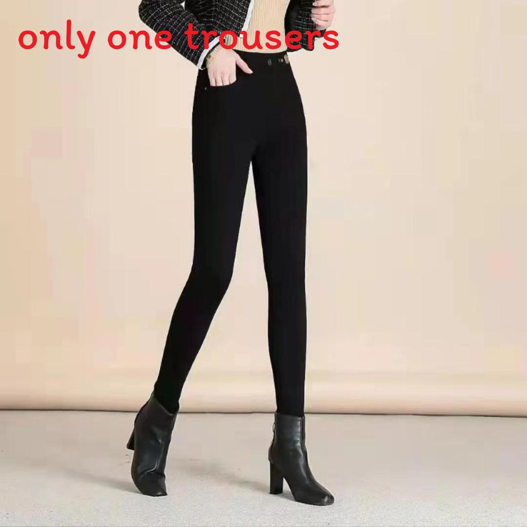 Urban Style Womens Skinny Jeans With High Waist And Thick Fleece For Winter Comfort