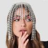 Stonefans Wunderschönes Langes Quasten-Kopfschmuck Strass-Haarkette Stirnband Bling Braut-Hut Damen Kristall Hohl-Kopfkette SchmuckZZ50