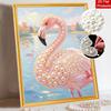 Pearl Flamingo Painting Kit Painting Art Handmade Diy Home Decoration Painting. 75 Characters.
