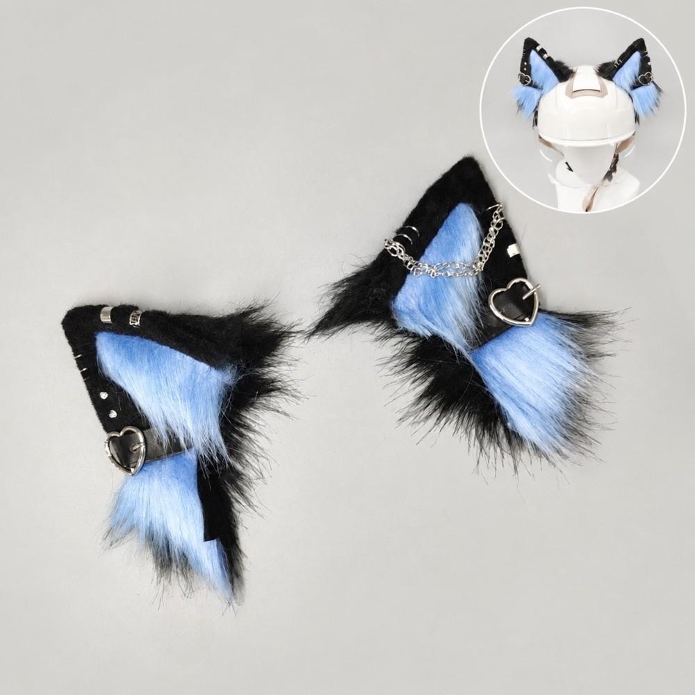 Multi Color Cat Ears Helmet Accessories for Motorcycle Ski Helmet Decoration