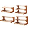 Storage Rack Cup Display Holder Strong Load-bearing Transparent Design Multi-layer Storage Shelf Desktop Organizer