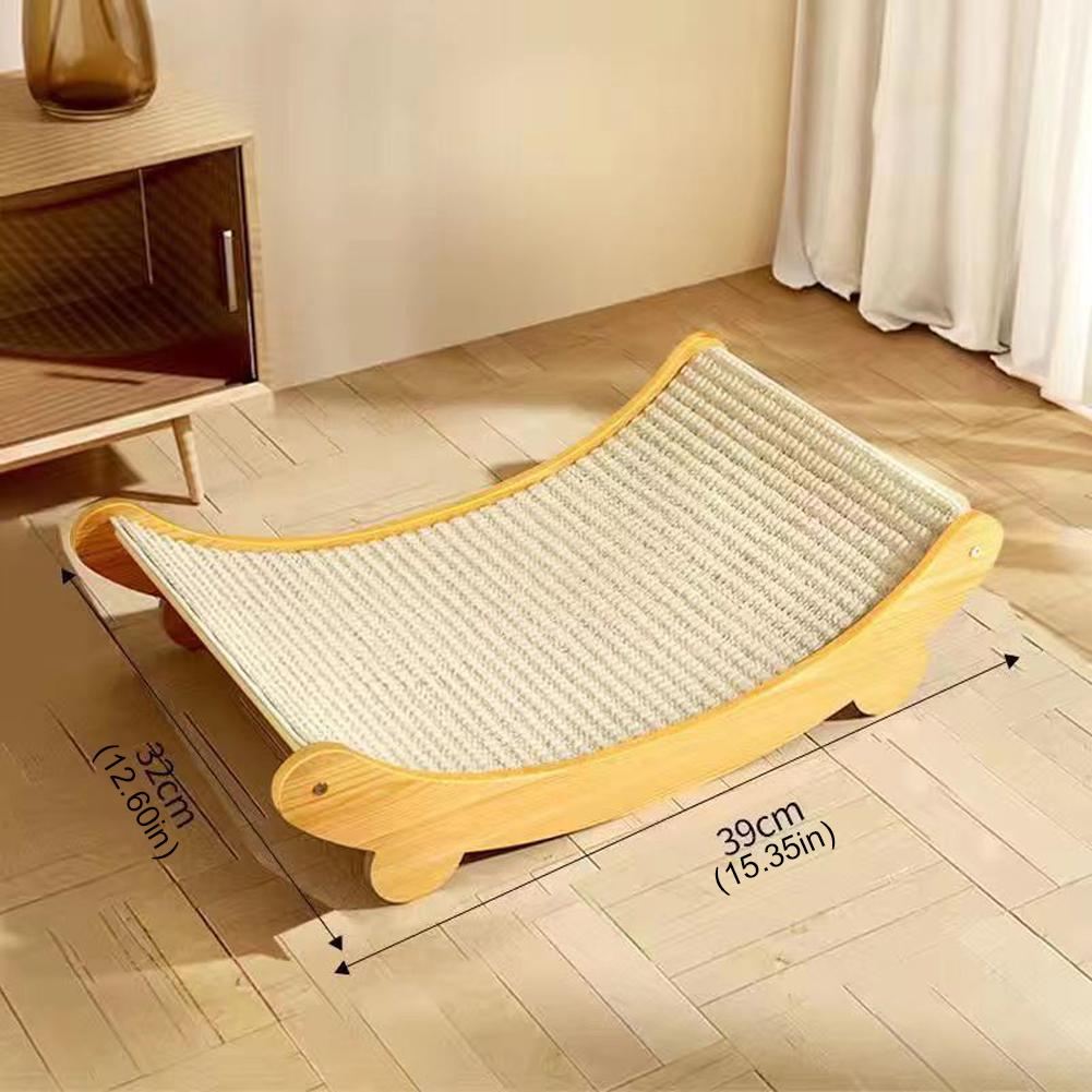 Wooden Cat Scratching Pads Multifuction Cat Scratch Board Cats Sleeping Bed Wear-resistant Kitten Grinding Cats Toys Pet Supplie