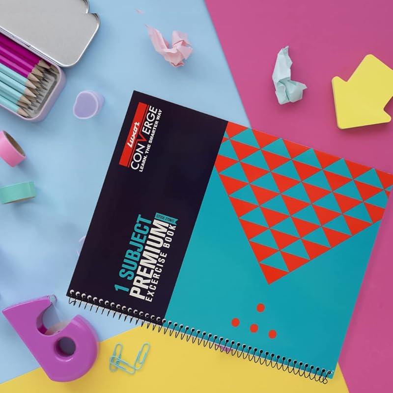 

Luxor Single Subject Executive Notebook, Single Ruled, A6, 160 Pages, Ideal for Compact and Efficient Note-taking