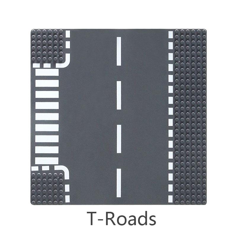 32 X 32 Traditional Road Construction Block Base Plate City View Traffic Road FiguresConstruction Playthings Blocks 32Dots Plastic Material Baseplates