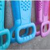 Back Reaching Bath Brush Double-Sided Back Washing Brush Silicone Body Scrubber  For Men & Women