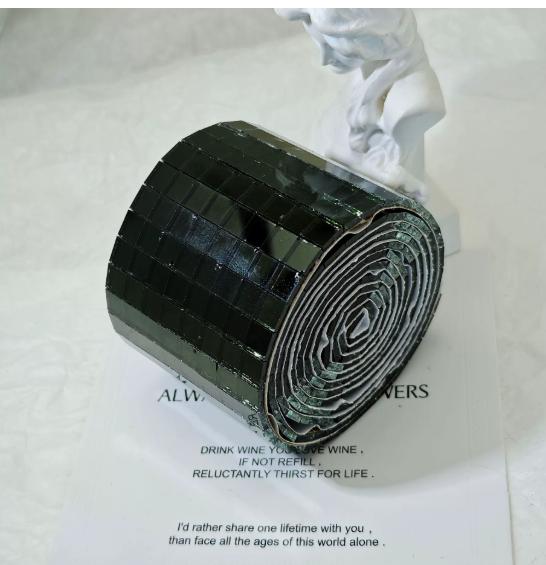 Radošas DIY mozaīkas sienas uzlīmes rullī