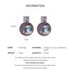 Exquisite Zircon Imitation Pearl Earrings Light Luxury French Stud Earring Elegant Party Bride Wedding Earring Jewelry Gifts K-