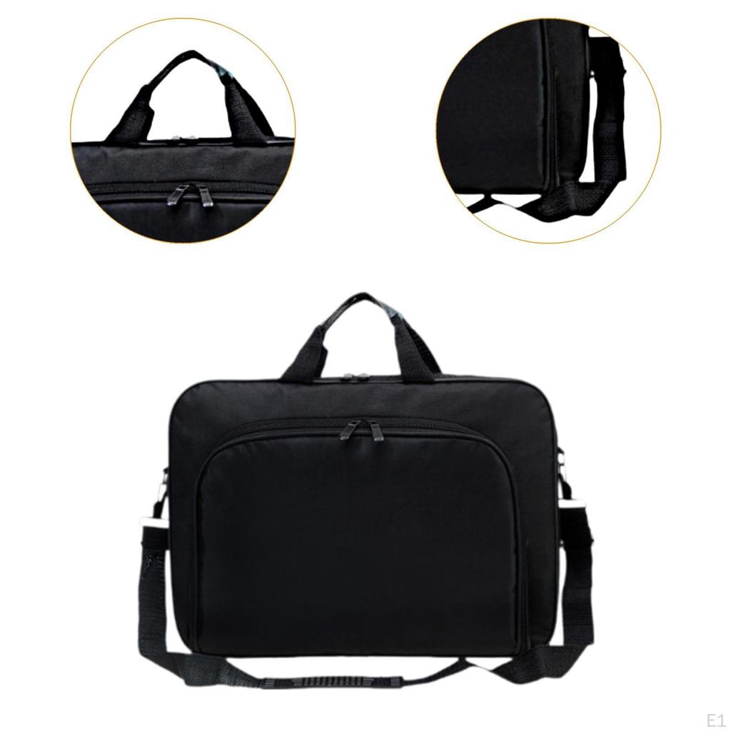 Laptop Briefcase Satchel Zipper Closure Classic Carrying Case for Work Commuting Travel