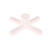 1Pc Billiard Stand Heads White Plastic Handle Pool Snooker Cross Pole Rest Replacement Bridge Extender Lightweight Accessory