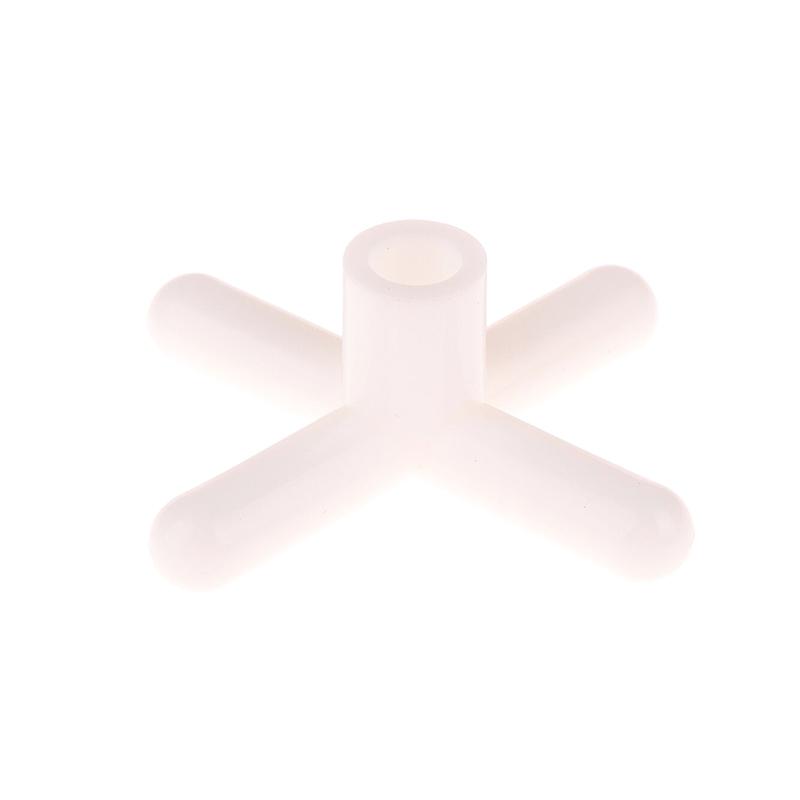 1Pc Billiard Stand Heads White Plastic Handle Pool Snooker Cross Pole Rest Replacement Bridge Extender Lightweight Accessory