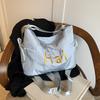 Crossbody Bag Niche Personality Trend Bag Female Tote Bag Large Capacity New College Style Cloth Bag