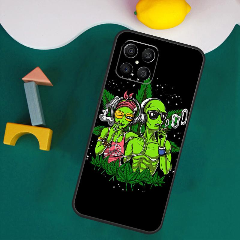 Étui Magique Alien de l'Espace Pour Honor 200 Pro 50 70 90 X9a X8a X8 X9 X8b X9c X9b Honor Magic 7 Lite 5 6 Pro Coque