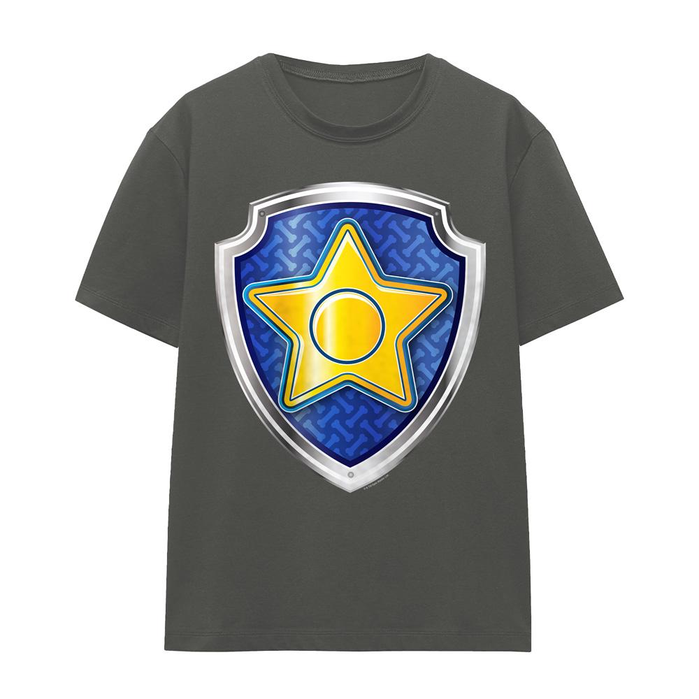 Paw Patrol Unisex Adult Chase Badge T-Shirt
