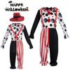 Circus Clown Cosplay Costume Halloween Party Props Funny Stage Performance Suit