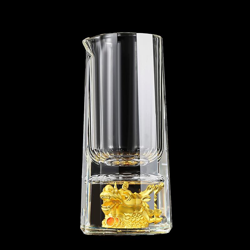Zodiac Crystal Glass Spirit Glass Wine Dispenser 12 Small Wine Glasses Household Party One Cup Simple