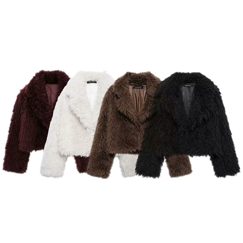 Fashion Wind 2023 Winter New Women's Clothing Stylish Easiest for Match Environmental-Friendly Fur Short Outwear 57047748