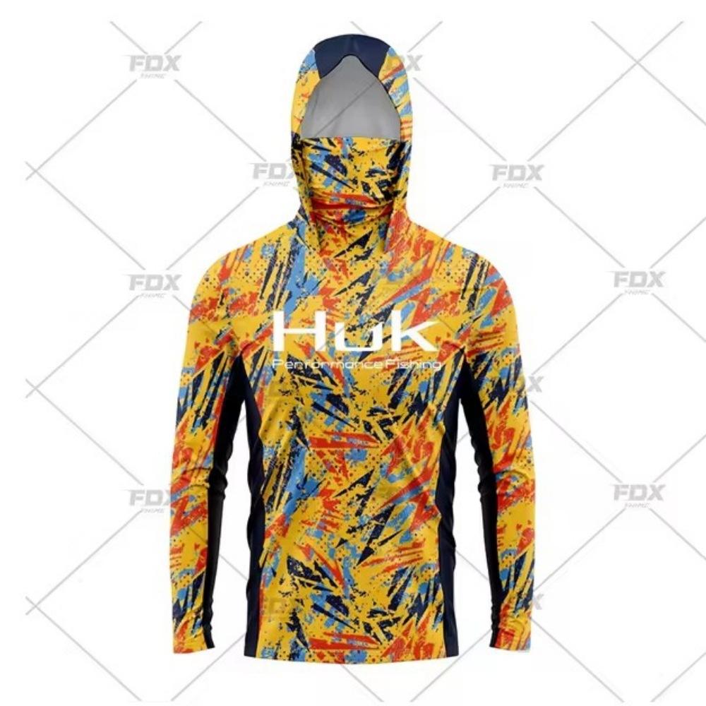 Men s Long Sleeve Hooded Mask Fishing Suit Taiwan Fishing Sea Fishing Luya Fishing XXS