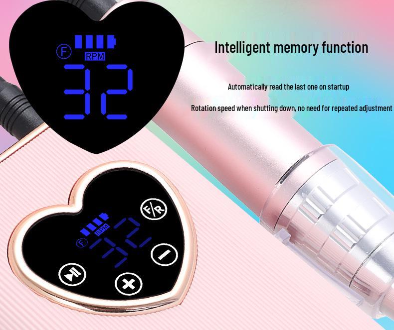 Portable Rechargeable 45000 RPM Nail Polish & Cuticle Remover Manicure Grinder