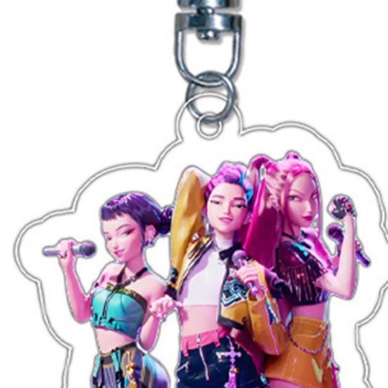Witch Hunter Keychain Acrylic Anime Pendant Holder Vivid Character Expression Keychain Bag Accessory