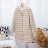 2025 Down Jacket Women's New Autumn and Winter Light and Thin Short Ultra-light Inner Wear Liner White Duck Down V Collarless Jacket