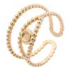 6pcs/lot Gold Plated Stainless Steel Base Rings Settings DIY Blank Knuckle Rings for Women Jewelry Charms Never Fade Wholesale