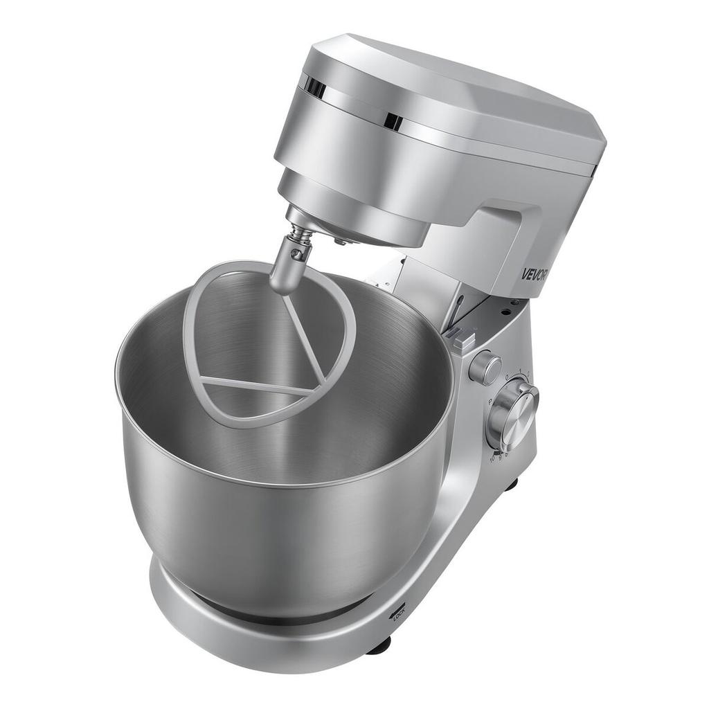 Stand Mixer, 4.2 L+5.7 L Electric Kitchen Mixer, 1500W Dough-Mixer, 10 Speeds Tilt-head Food-Mixer with Stainless Steel Bowls, Dough Hook, Whisk,