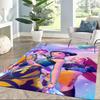 Futuristic Fashion Party Square rugs are a great choice for living rooms, bedrooms, home décor, and as gifts.
