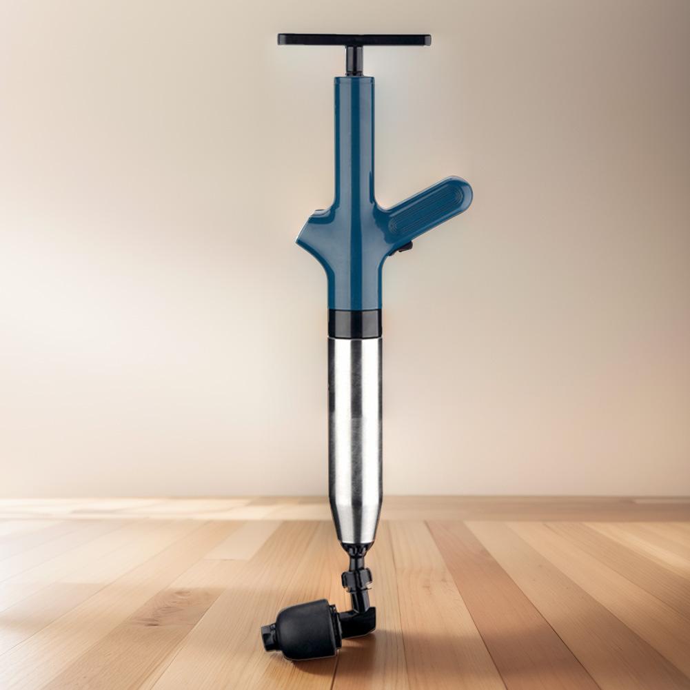 Drain Clog Remover Stainless Steel Electric Toilet Plunger Air Drain Blaster Toilet Plunge Blaster for Kitchen Bathroom