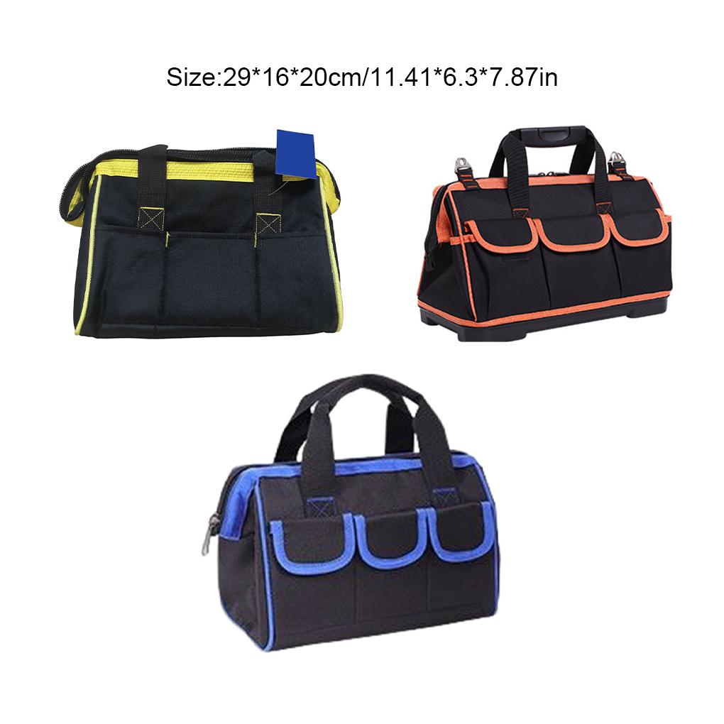 Tool Bag Oxford Working Supplies Professional Hardware Warp Thickened Bottom Inner Pockets Firm Structure Electrician Purse