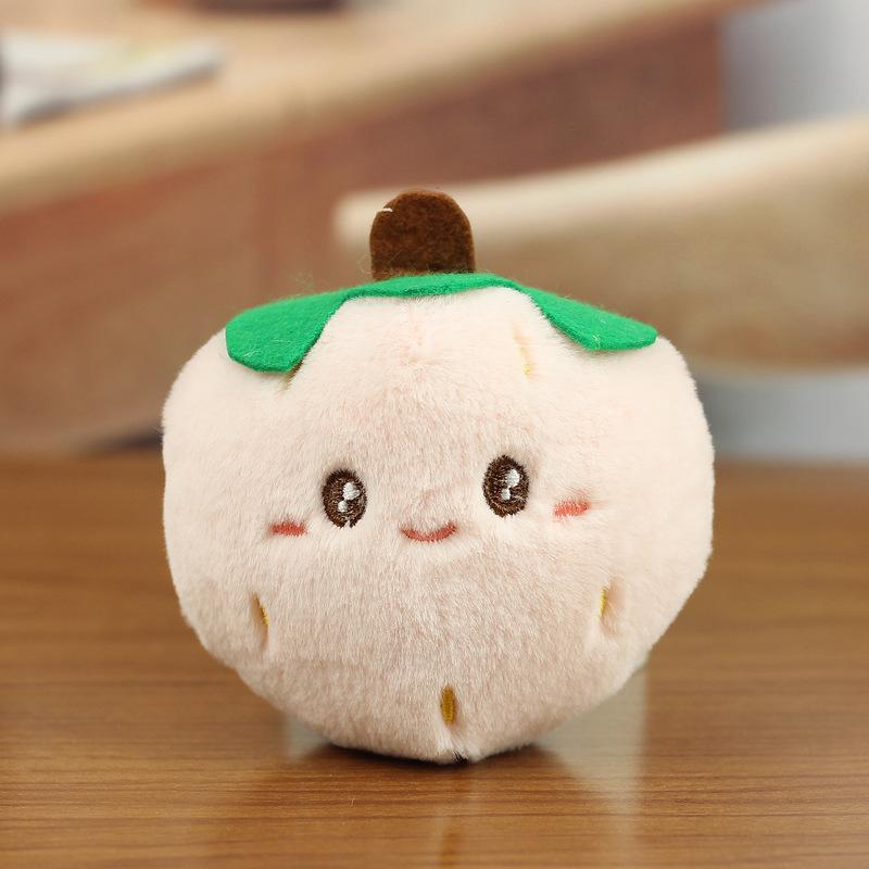 

Очаровательный плюшевый брелок-клубничка, мягкая игрушка, милое фруктовое украшение для сумок, ключей и персиковый