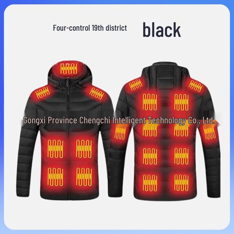 USB-beheizte Baumwolljacke mit einstellbarer Temperaturregelung