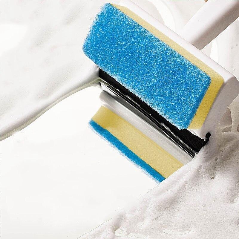 Mirror Wiper Scraper Dual Purpose Glass Cleaning Brush Household Bathroom Tile Can Be Hung with Handle Window Cleaning Brush