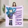 Gacha Life Game Flannel Throw Blanket  Soft Warm Bedspread for Home Decor Picnic Gift Idea