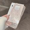 Pink Glitter for Apple 16 Promax Mobile Phone Case 17 for IPhone 15 Soft Case 11 Advanced Simple 12 Transparent